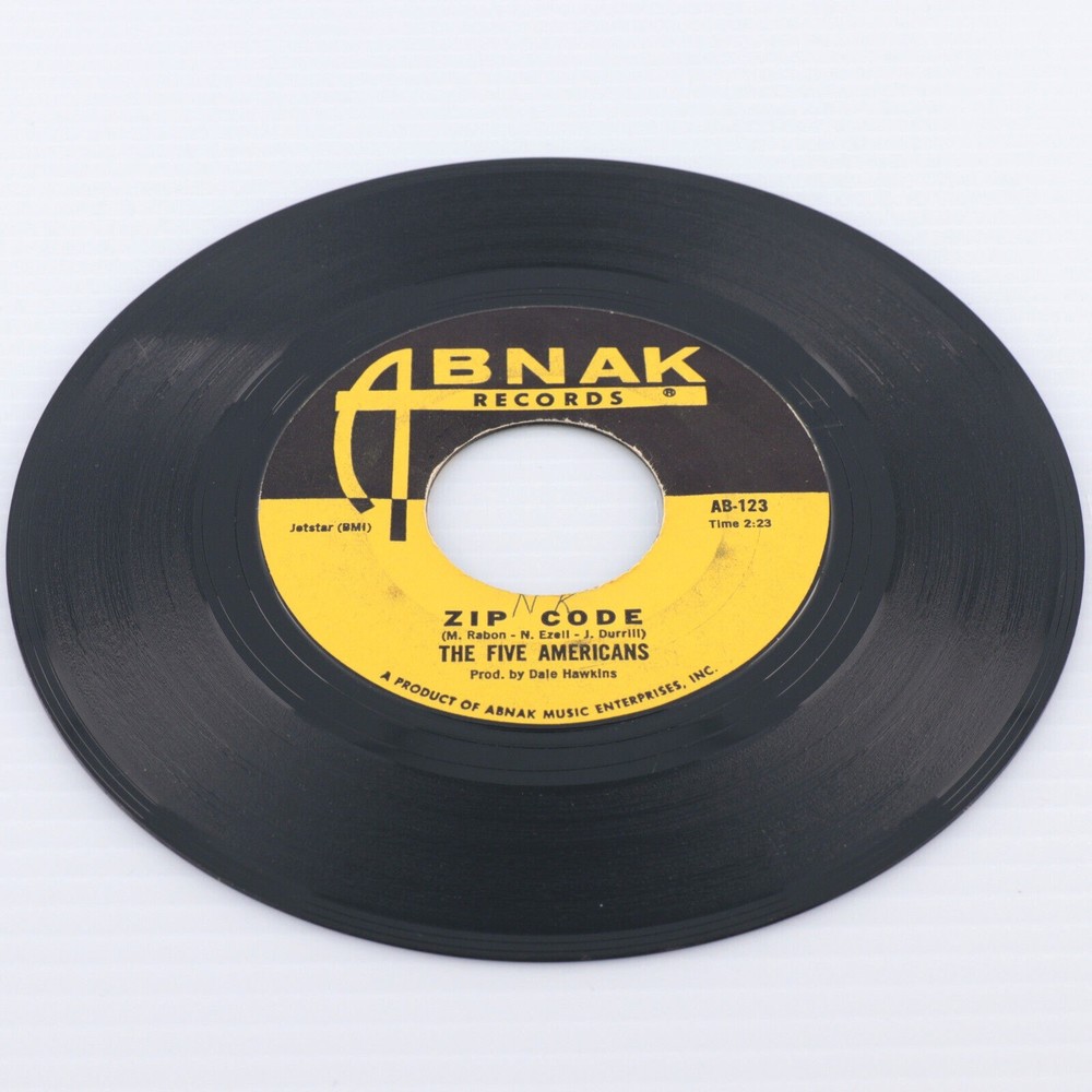 The Five Americans, Zip Code/Sweet Bird Of Youth 45 rpm Record 7" Single Monarch - Picture 6 of 6